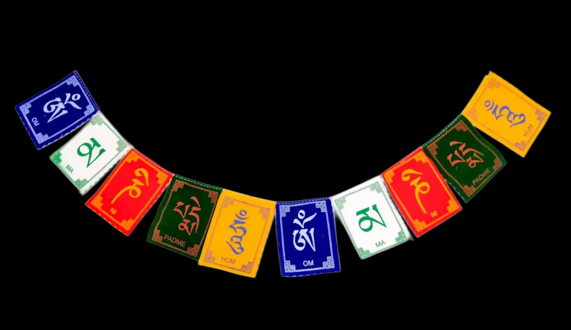 Traditional Tibetan prayer flags